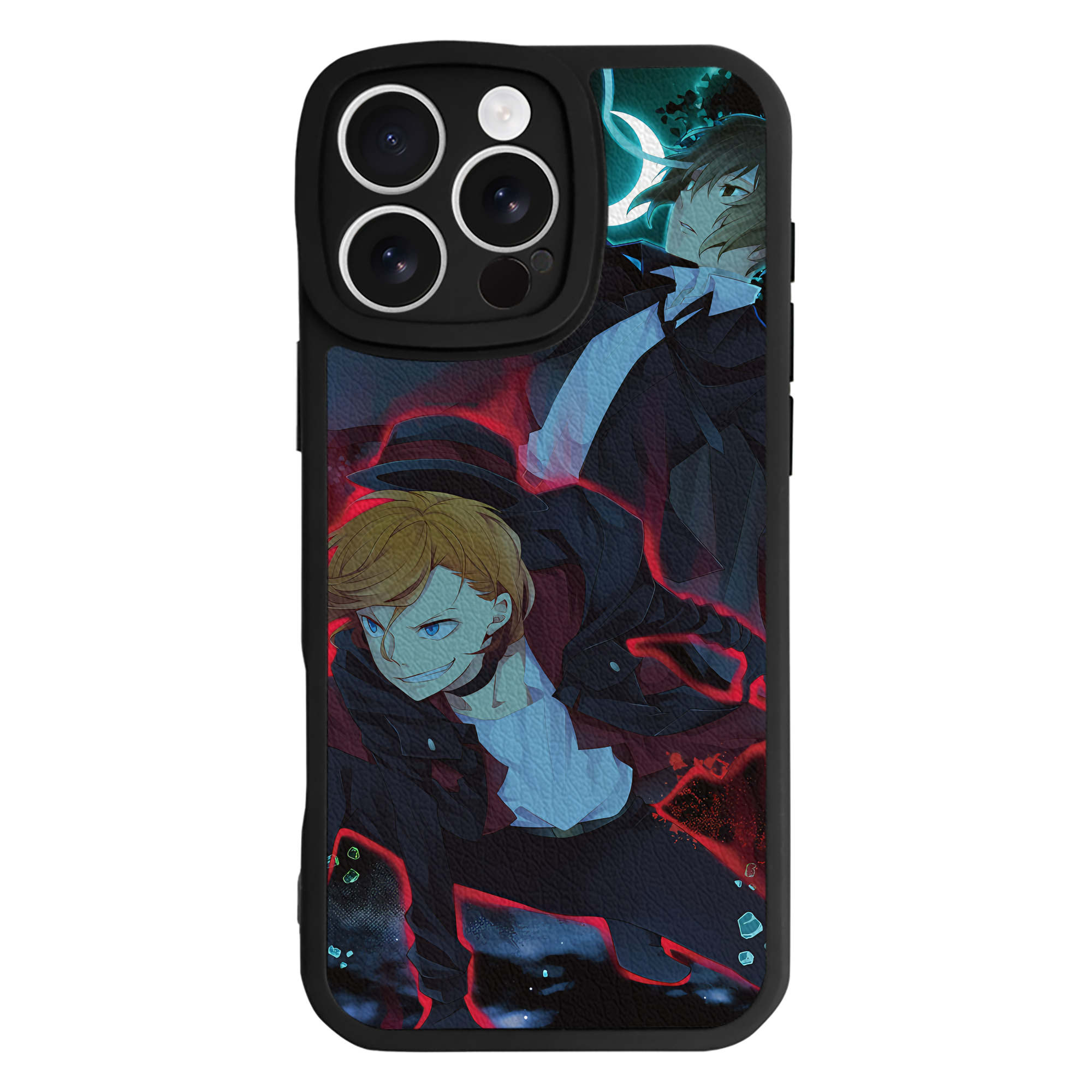 （画像用） 文豪ストレイドッグス Bungo Stray Dogs 【iPhone 16シリーズ対応】シリコンスマホケース（レザー調） 材質：シリコン